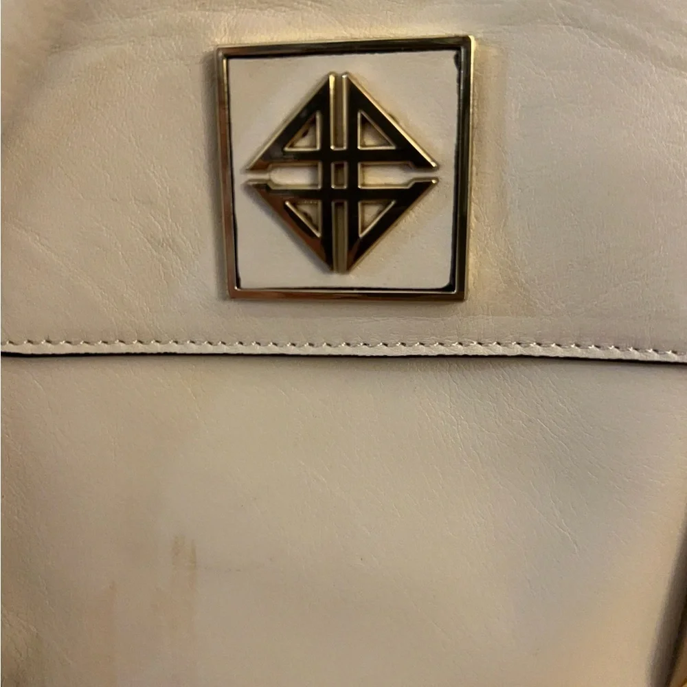 Antonio Melani Met Top Flap Shoulder Leather Satchel Bag